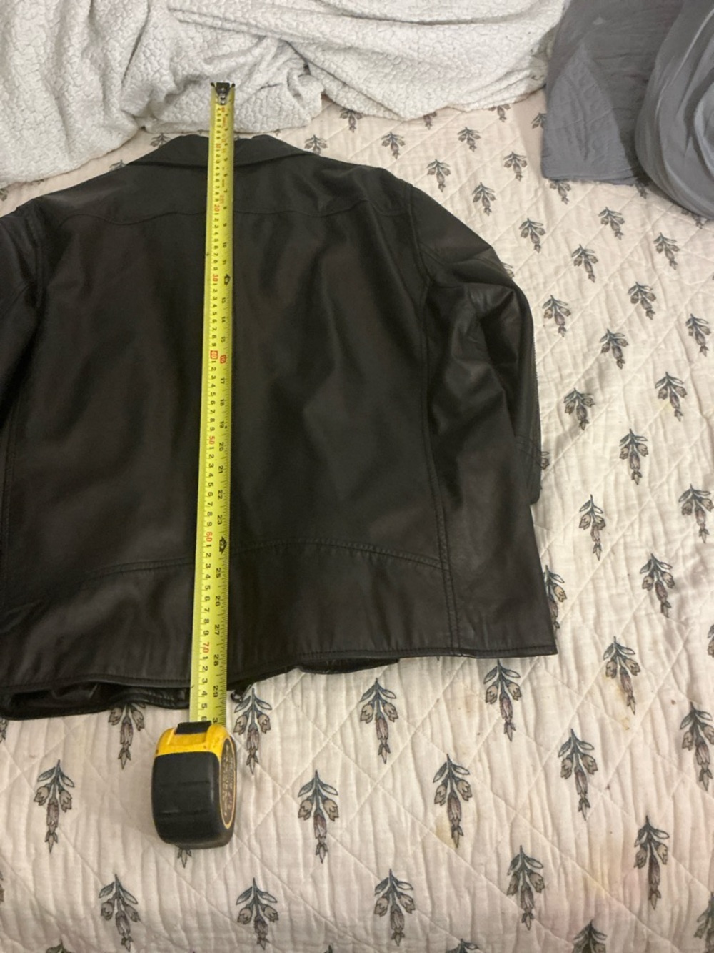 John Varvatos Black Leather Jacket - Picture 6 of 7